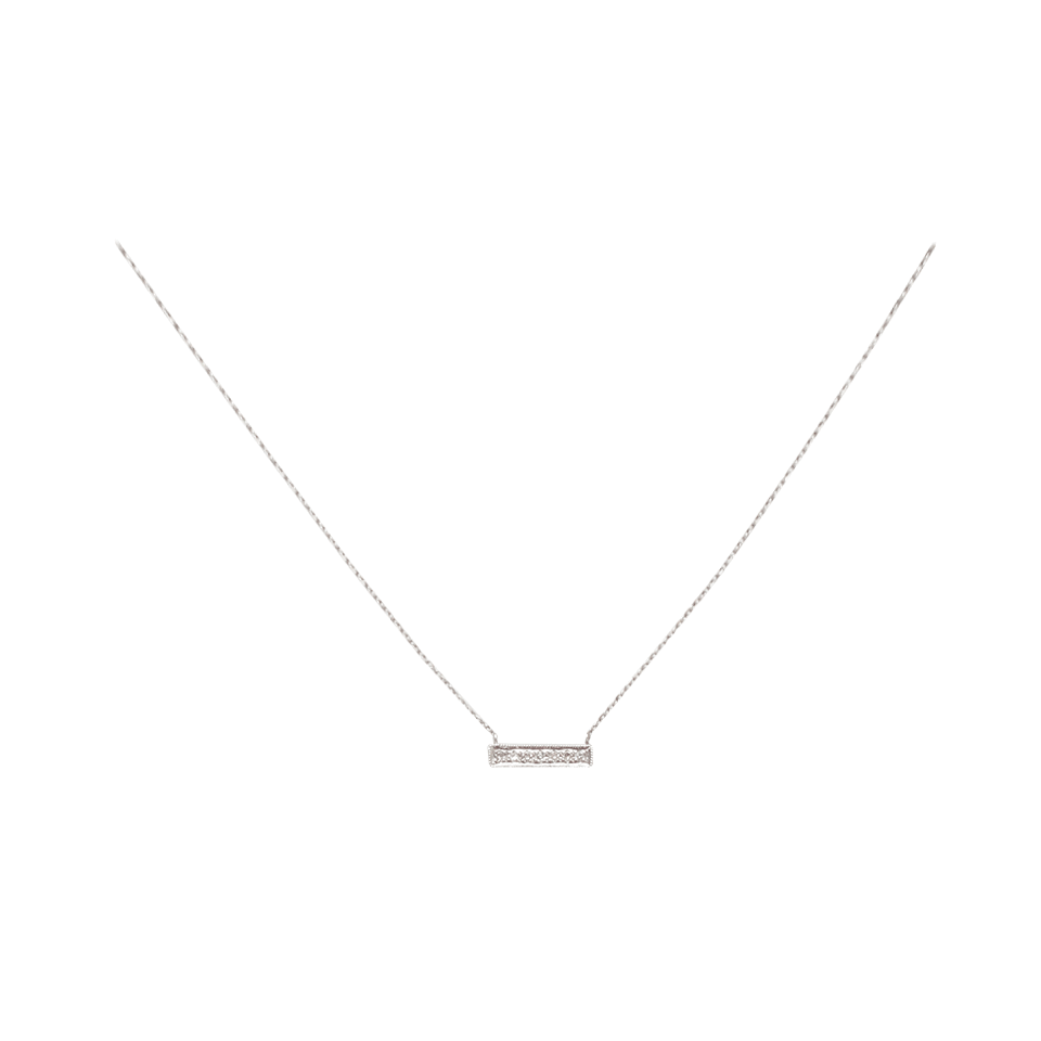 DANA REBECCA DESIGNS-Sylvie Rose Mini Diamond Bar Necklace-WHITE GOLD