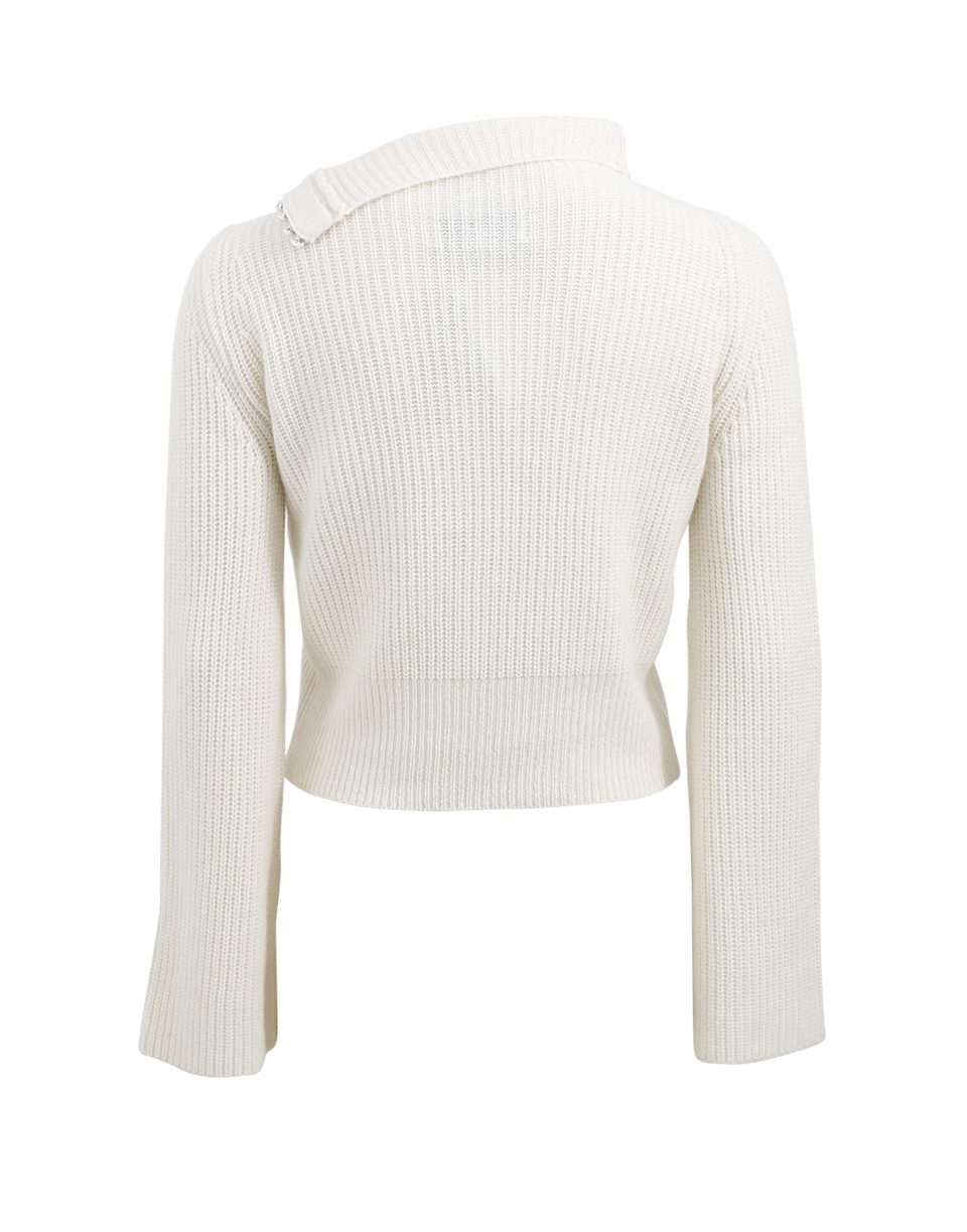 DEREK LAM 10 CROSBY-Asymmetrical Button Sweater-