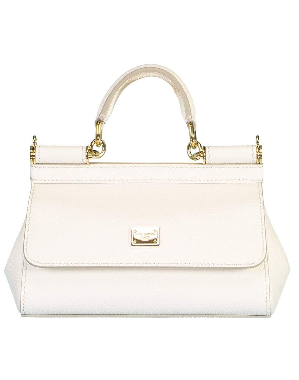 DOLCE & GABBANA-New Small Sicily Handbag - White-WHITE