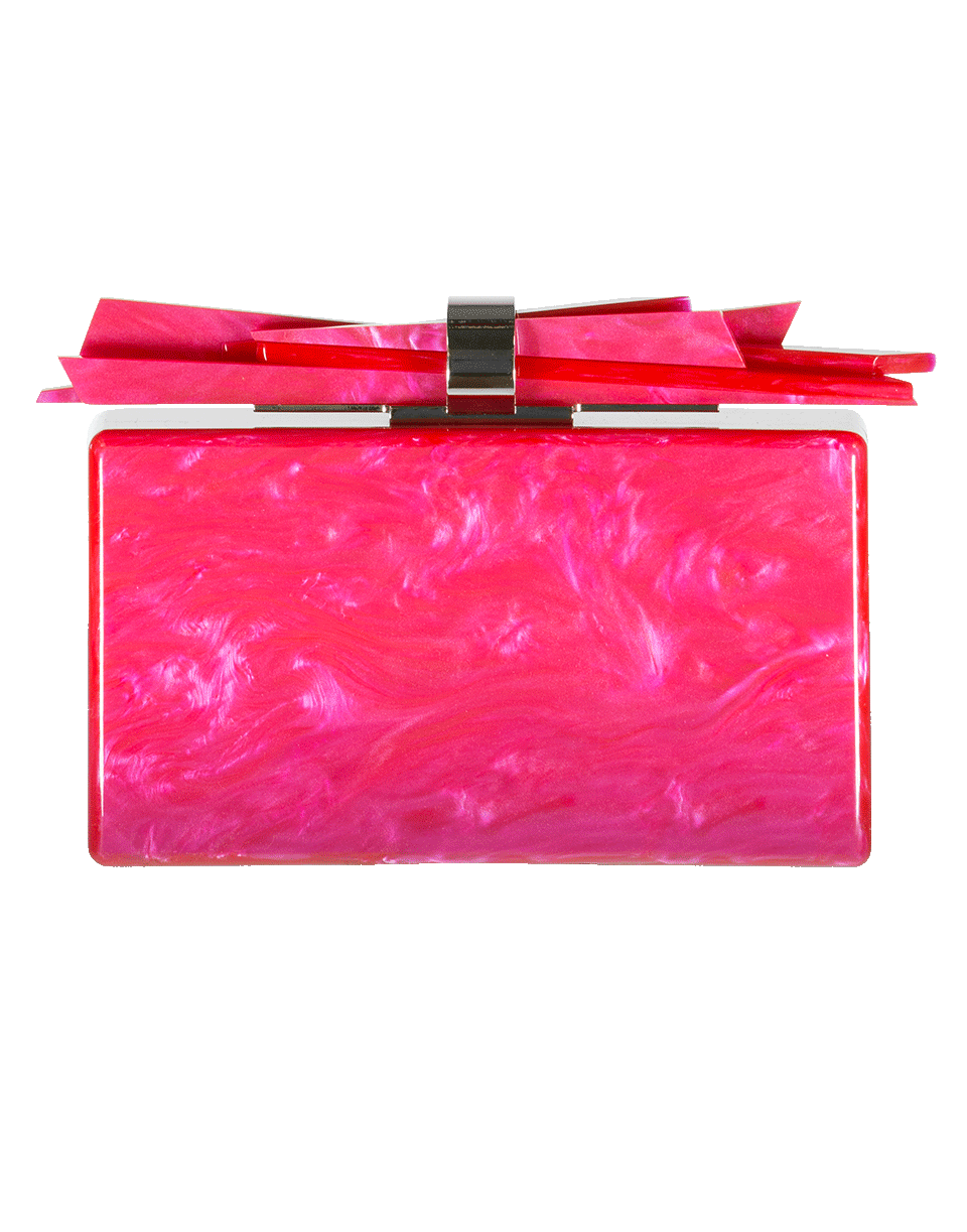 EDIE PARKER-Wolf Acrylic Clutch-HOT PINK