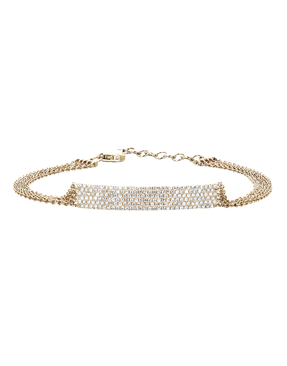 EF COLLECTION-Diamond Jumbo Bar Bracelet-YELLOW GOLD