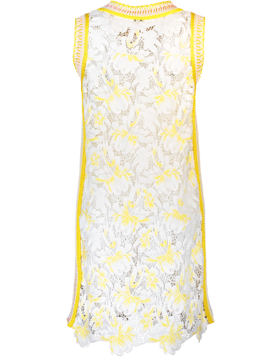 ERMANNO SCERVINO-Lace Dress With Trim-