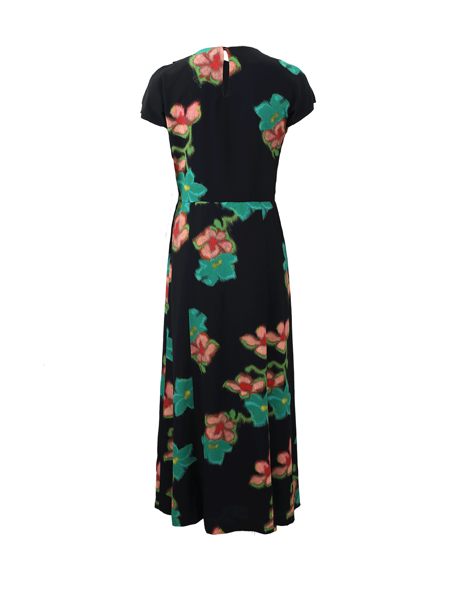 ETRO-Floral Print Midi Dress-