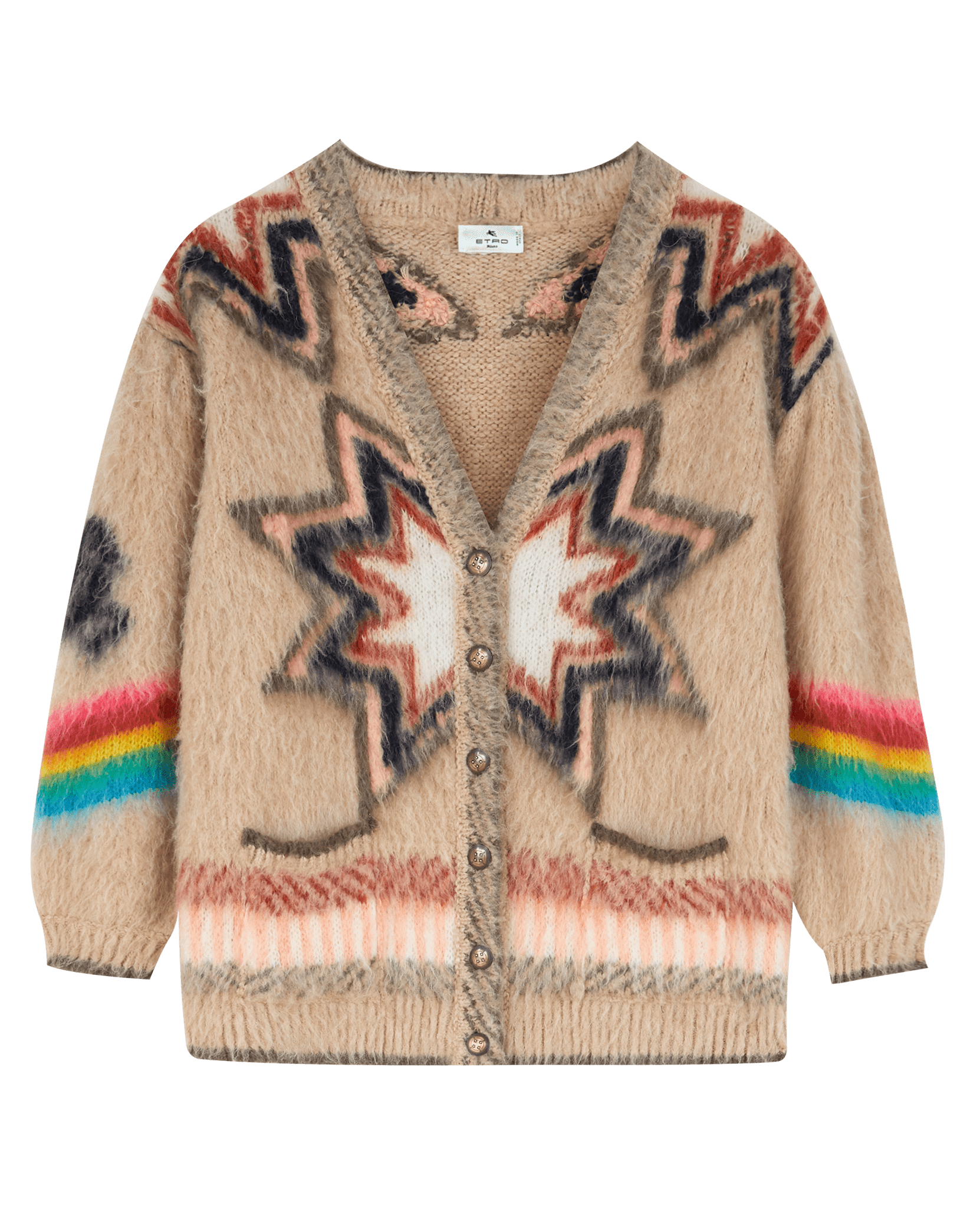 ETRO-Nashville Oversize V-Neck Cardigan Sweater-