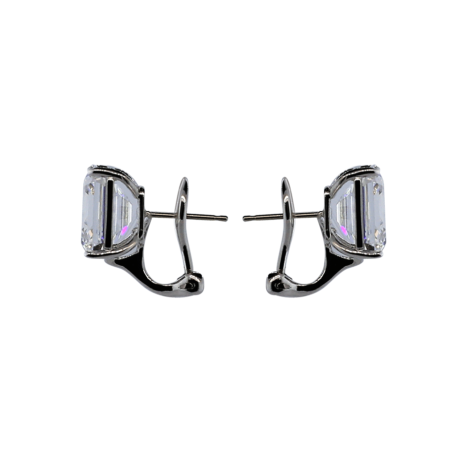 FANTASIA by DESERIO-Emerald Cut Stud Earrings-CZ