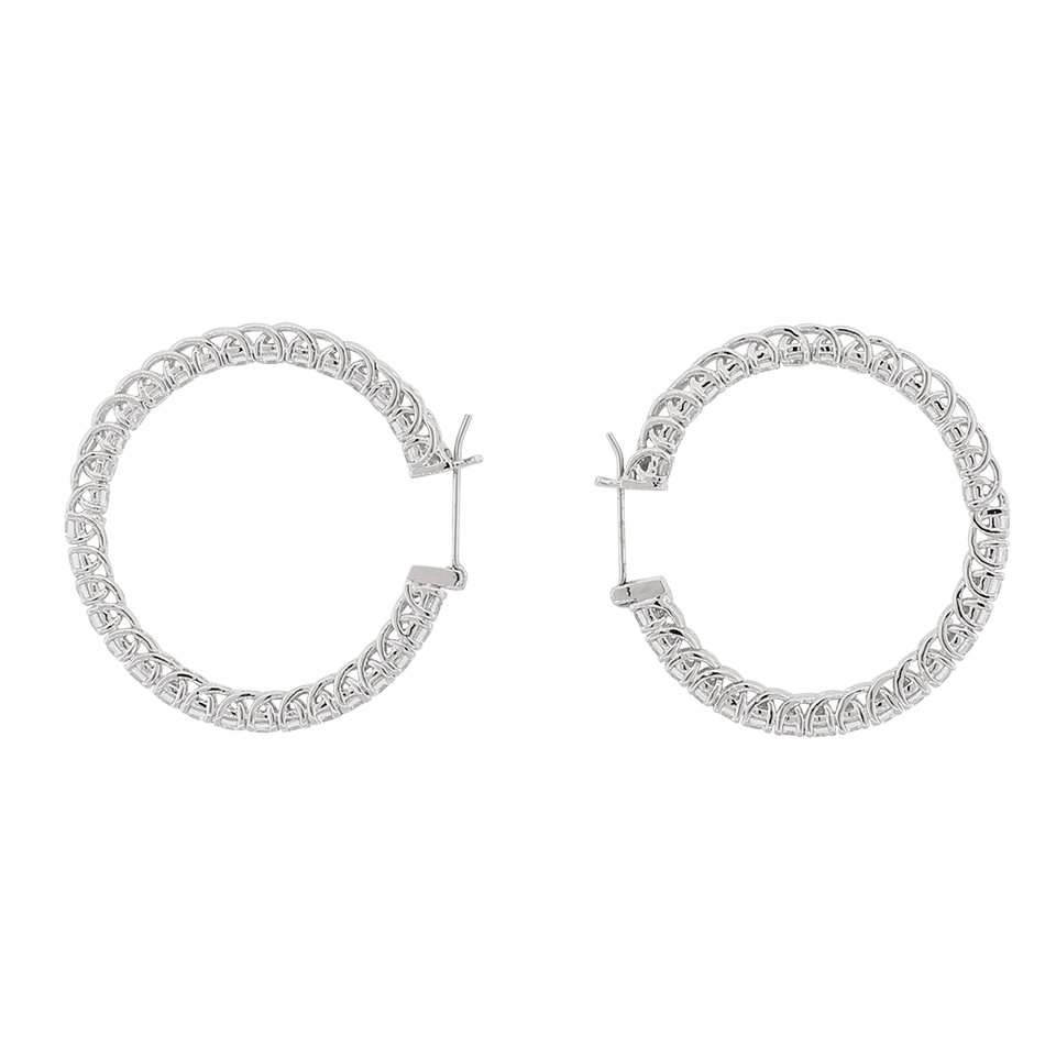 FANTASIA by DESERIO-Large Circle Earrings-CZ
