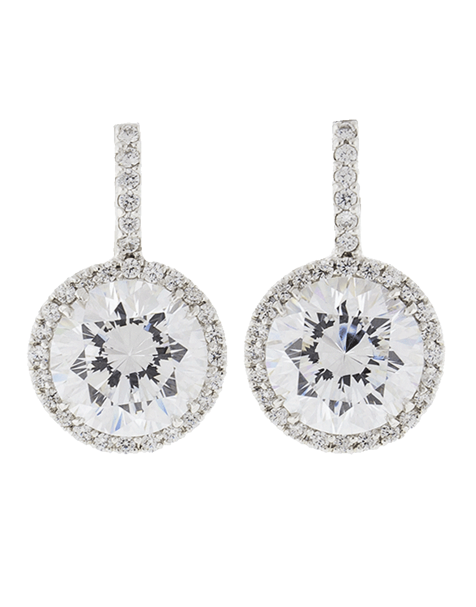 FANTASIA by DESERIO-Pave Solitaire Drop Earrings-WV
