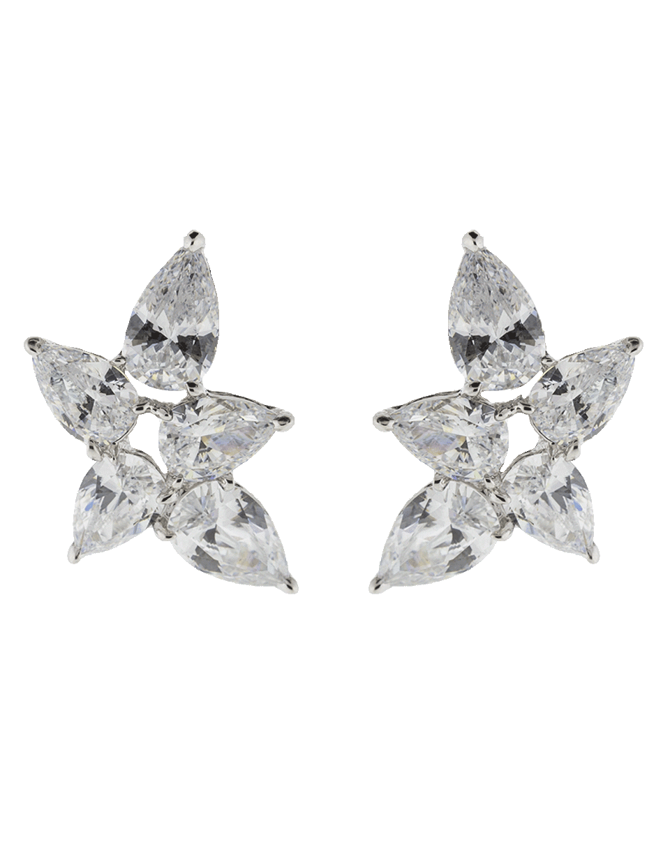 Pear Shaped Cluster Earrings JEWELRYBOUTIQUEEARRING FANTASIA by DESERIO   