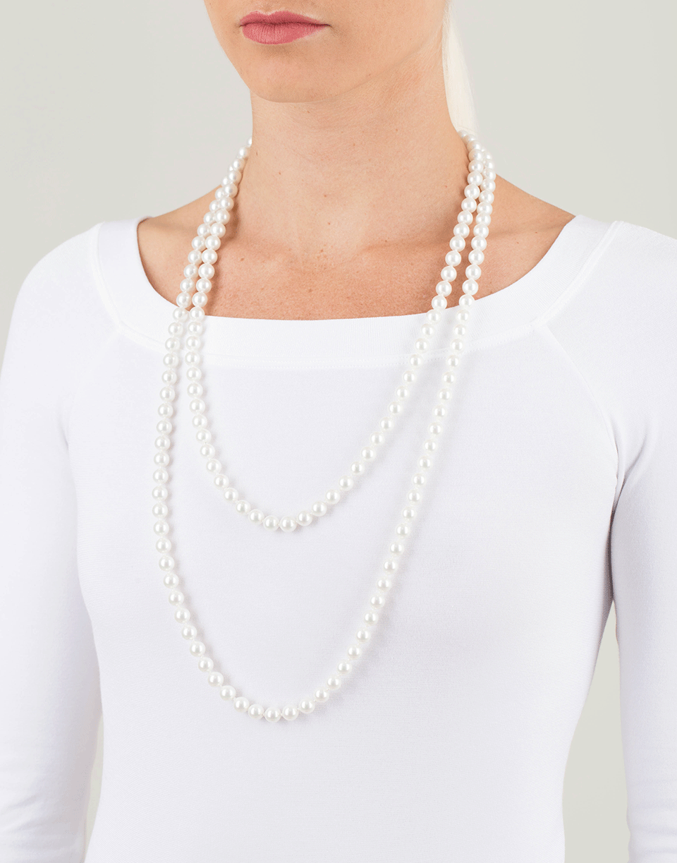 FANTASIA by DESERIO-Endless Pearl Necklace-PEARL