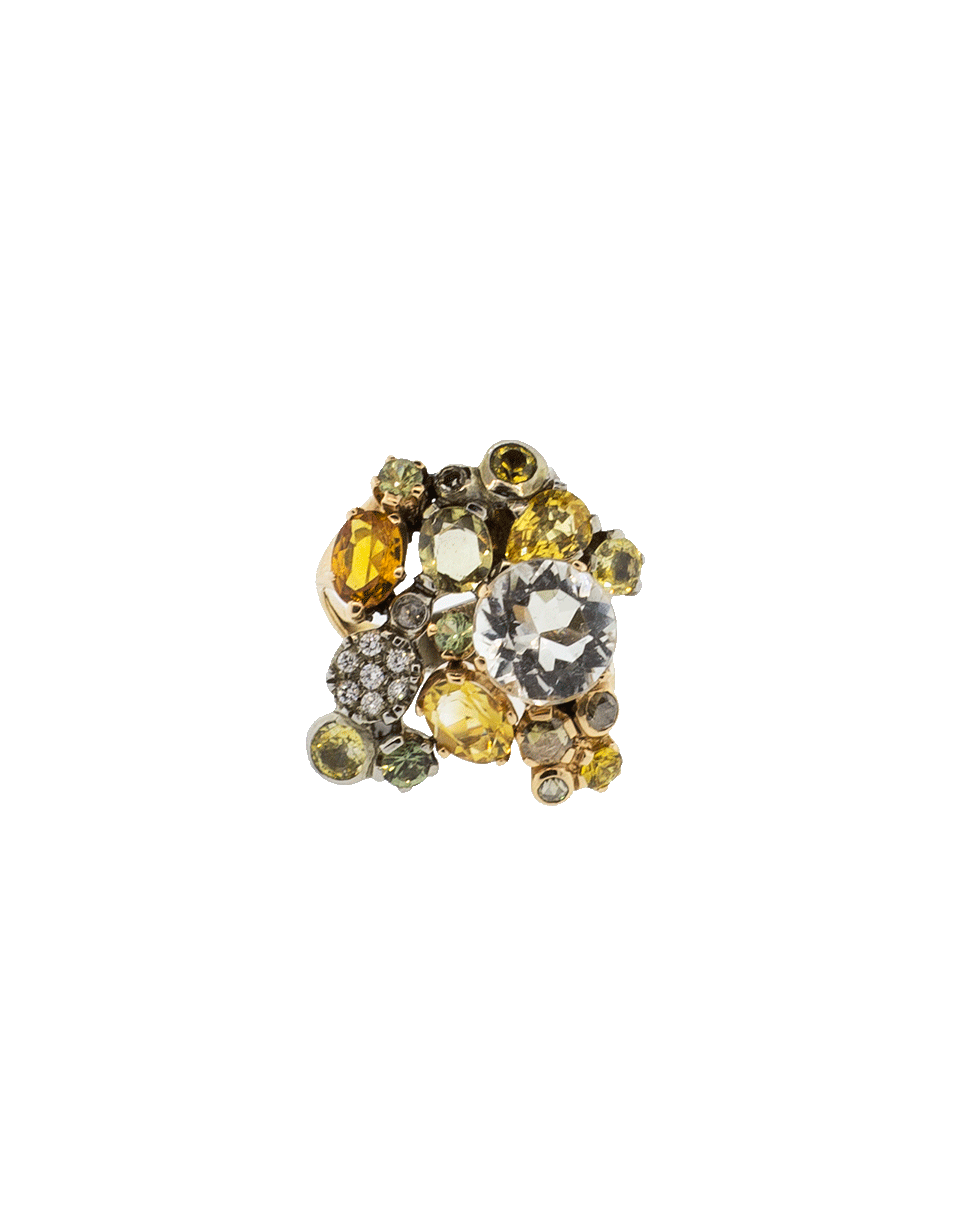 FEDERICA RETTORE-Yellow And Green Sapphire Ring-ROSE GOLD