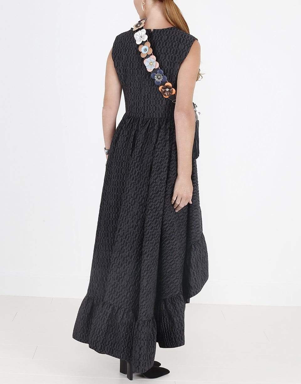 FENDI-High Low Plunging Gown-