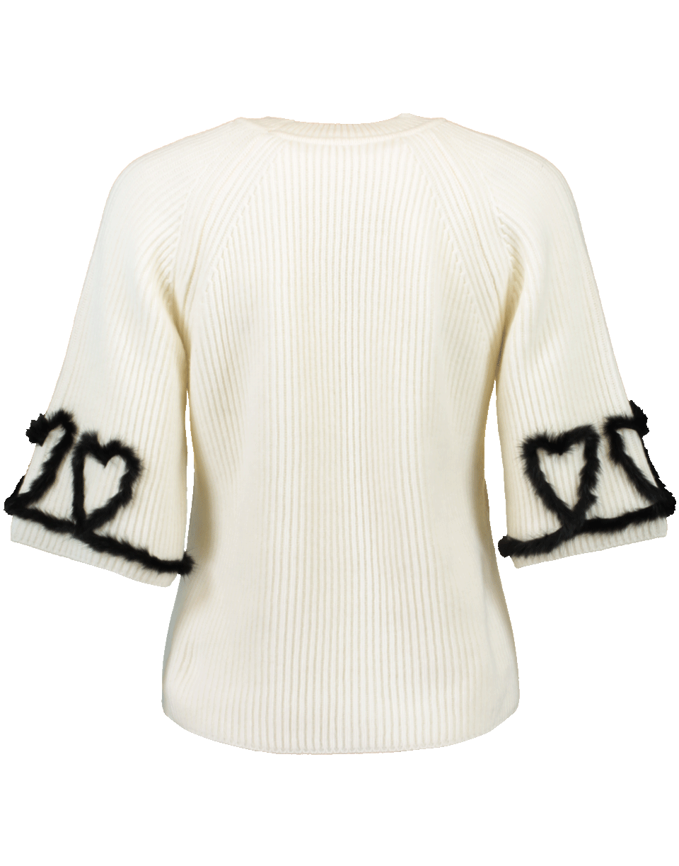 FENDI-Fur Trim Sweater-