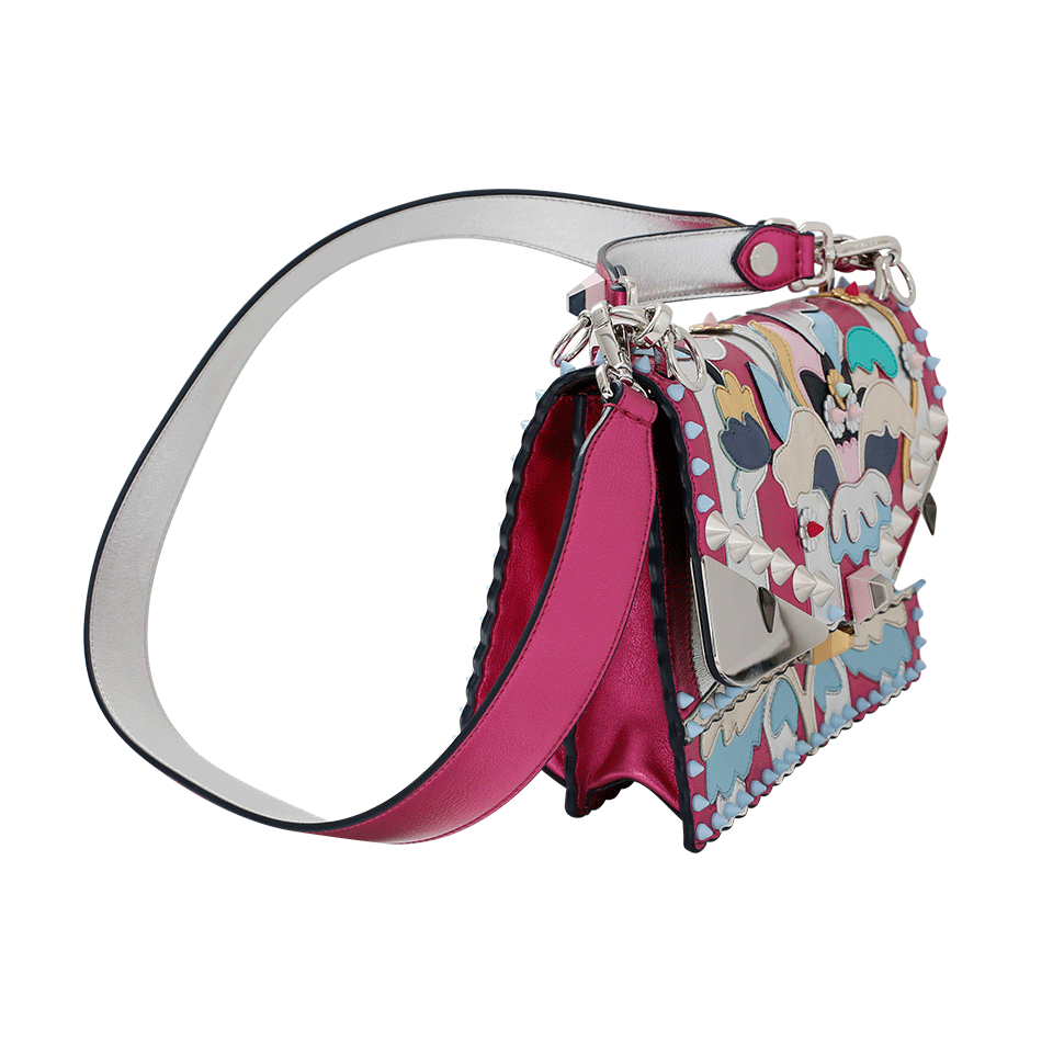 Floral Mirrored Catalan Handbag HANDBAGSHOULDER FENDI   