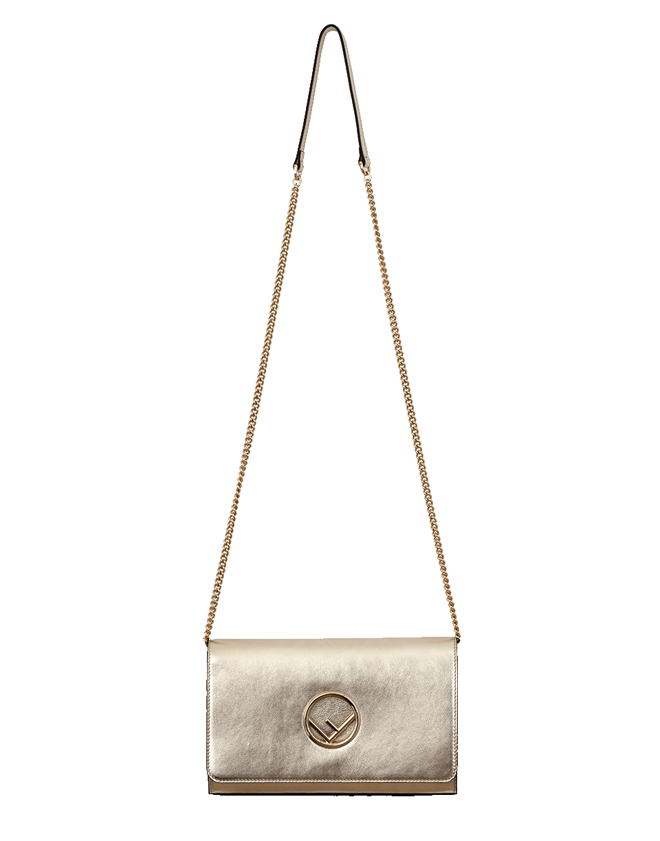 FENDI-Wallet On Chain With Logo-CHAMPGNE