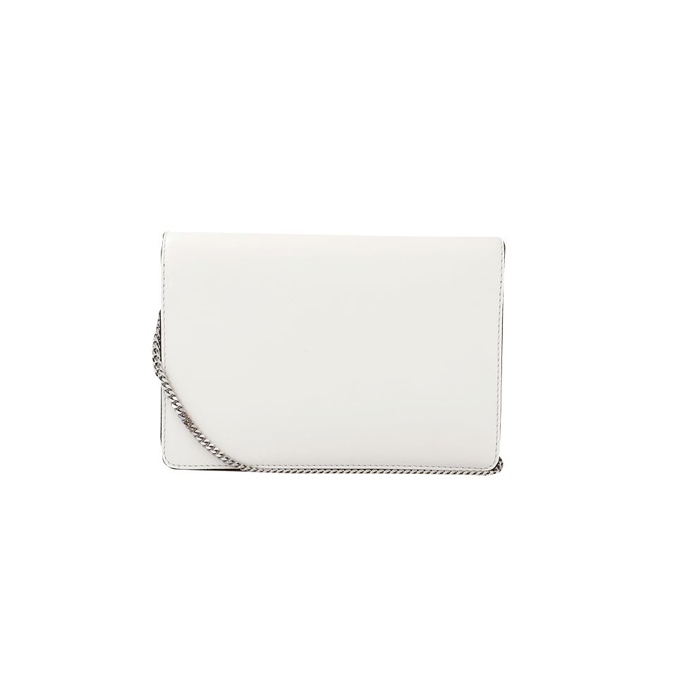 FENDI-Floral Embellished Wallet-WHITE