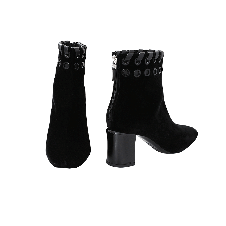 FENDI-Lace Up Velvet Boot-