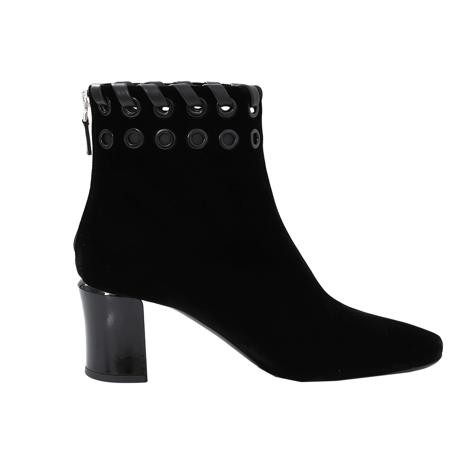 FENDI-Lace Up Velvet Boot-