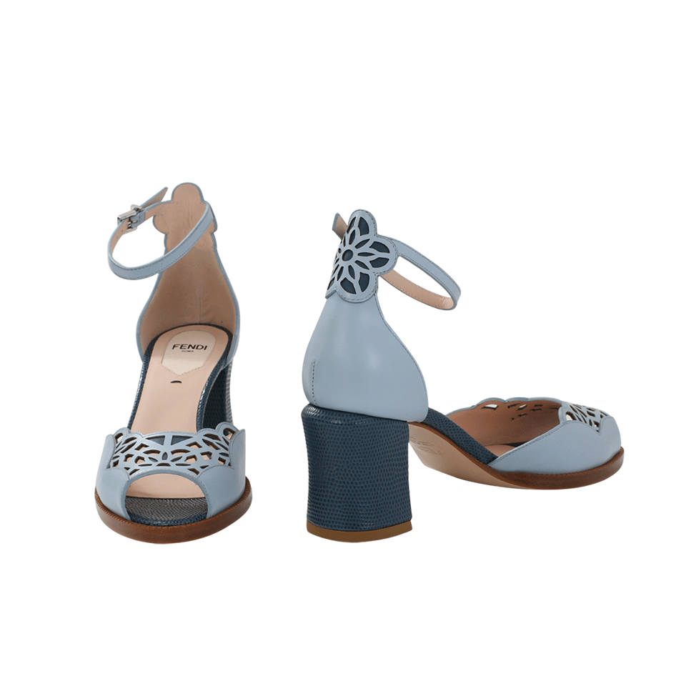 FENDI-Chameleon Ankle Strap Sandal-
