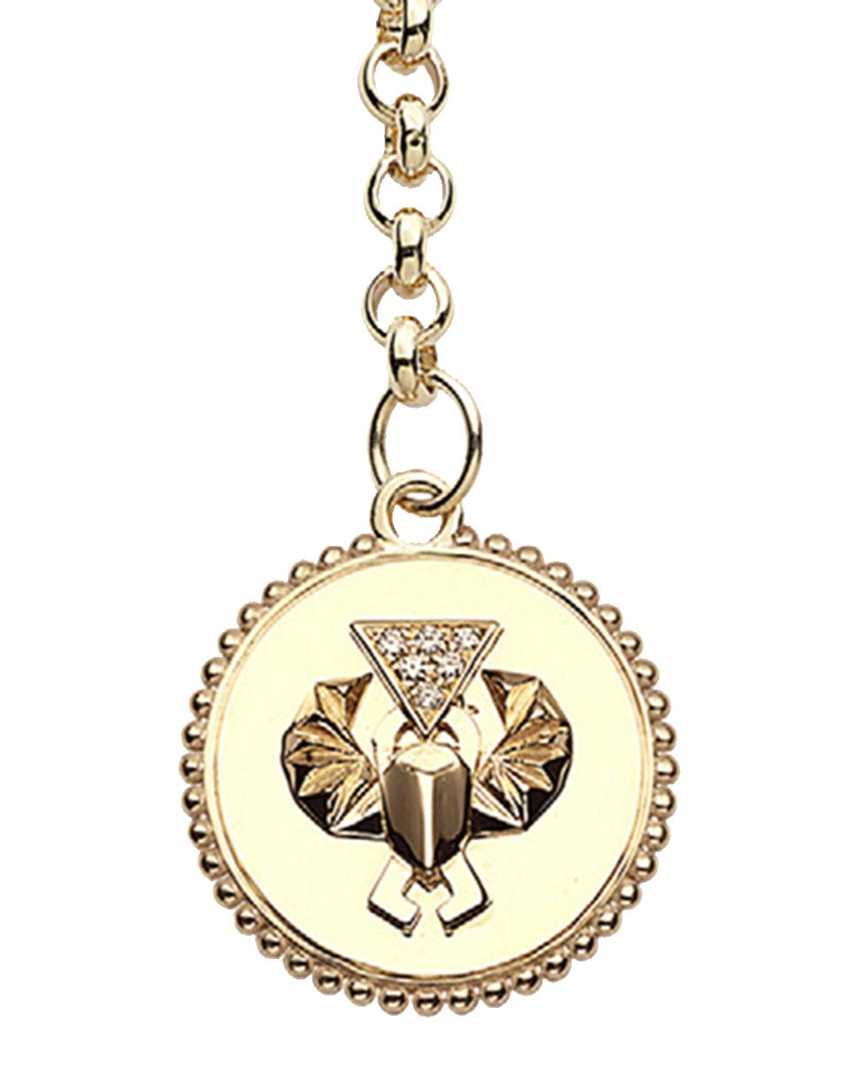 FOUNDRAE-Protection Medallion Necklace-YELLOW GOLD