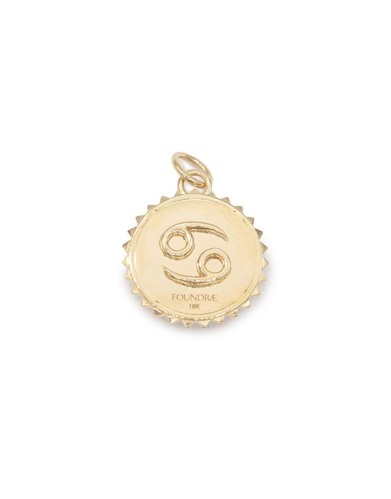 FOUNDRAE-Baby Cancer Medallion-YELLOW GOLD