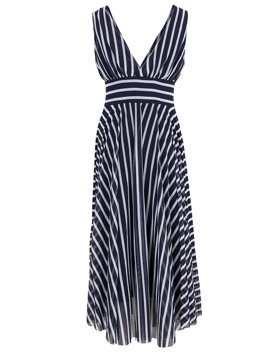 FUZZI-Striped Midi Dress-