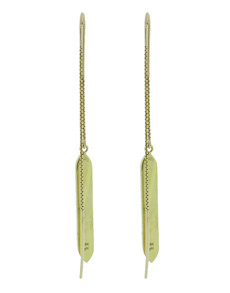 GEMFIELDS X MUSE-Goddess Drop Earrings With Emeralds-YELLOW GOLD