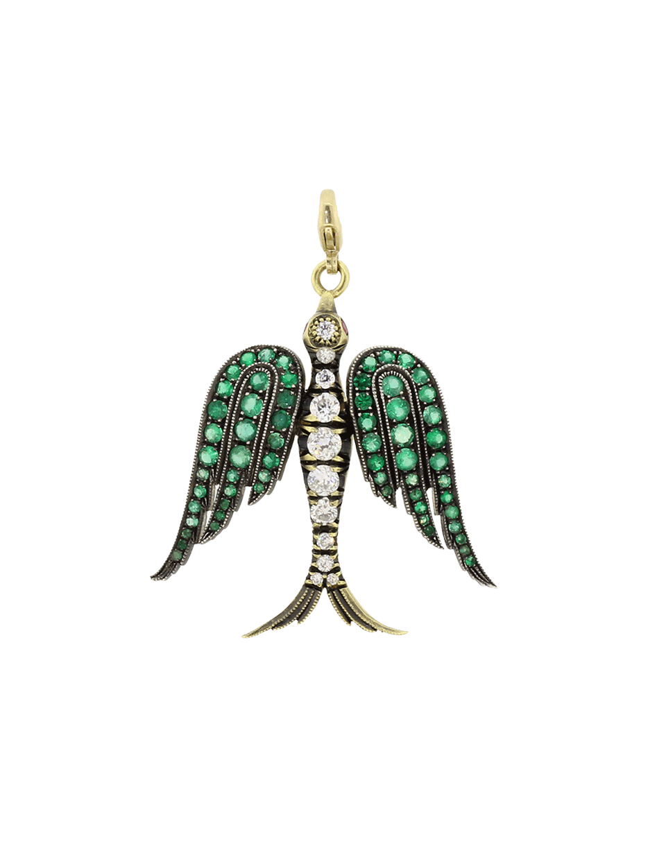GEMFIELDS X MUSE-Angel Bird Pendant-YELLOW GOLD