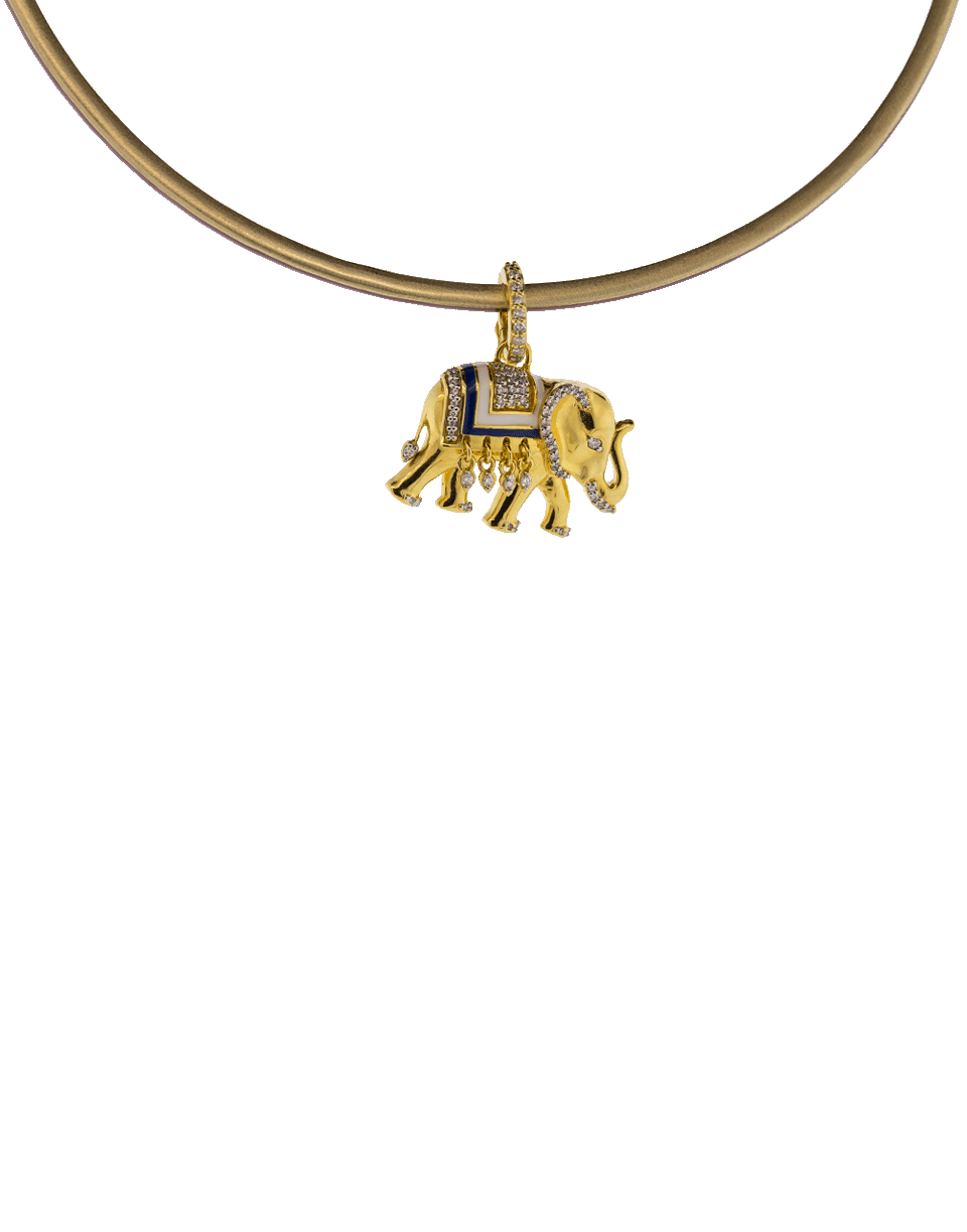 GEMFIELDS X MUSE-Diamond Elephant Pendant-YELLOW GOLD