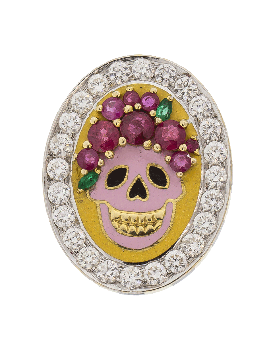 GEMFIELDS X MUSE-Sugar Skull Ring-YELLOW GOLD