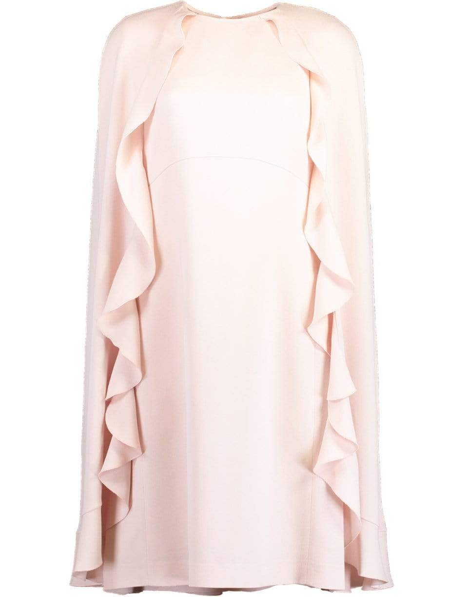 Cape Dress With Pleated Skirt – Marissa Collections