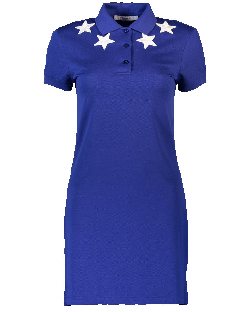 GIVENCHY-Polo Dress With Stars-