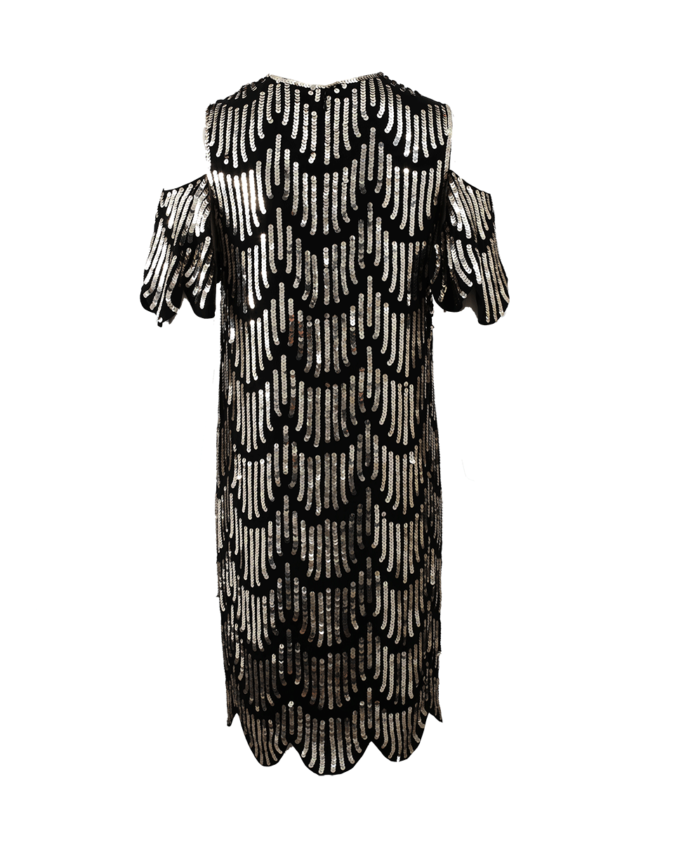 GIVENCHY-Sequined Dress-GOLD