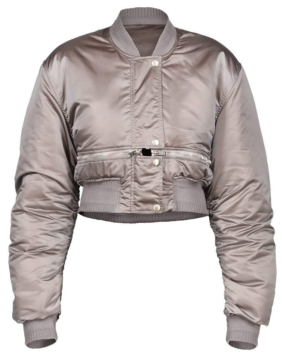 Soft Nylon Cropped Zip Bomber Jacket CLOTHINGJACKETMISC GIVENCHY   
