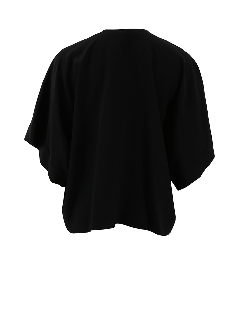 GIVENCHY-Pearl Neck Blouse-