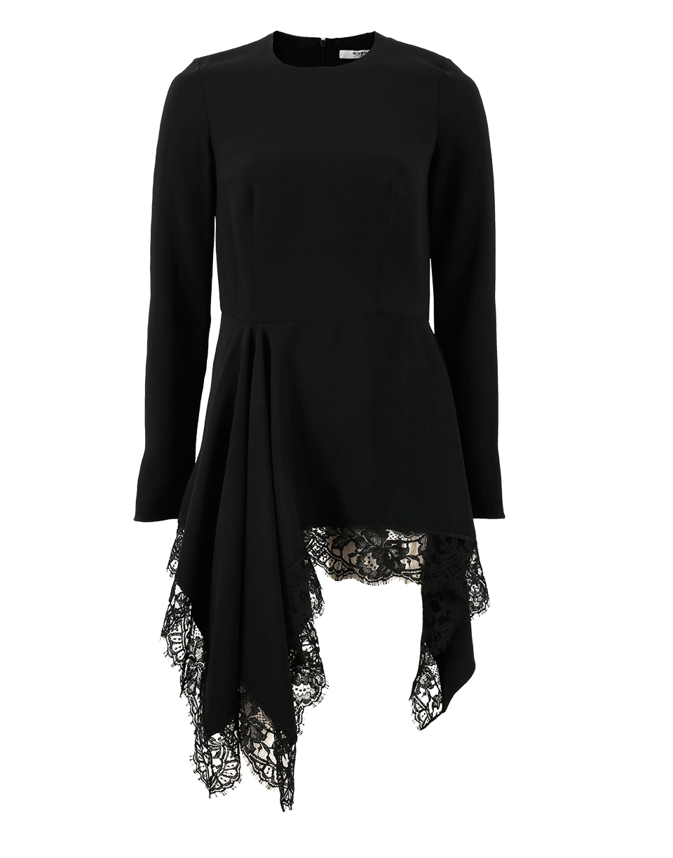 GIVENCHY-Peplum Lace Top-