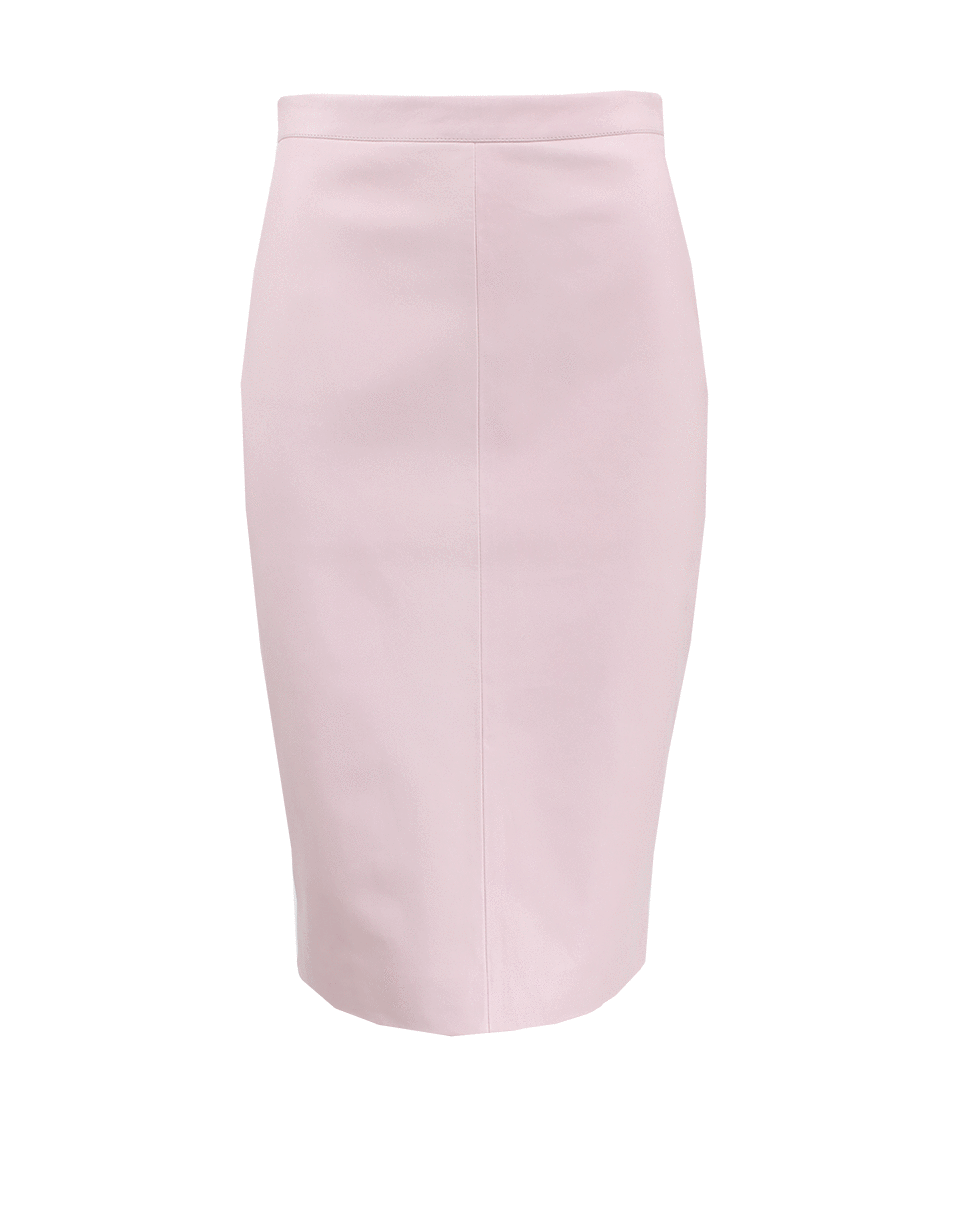 GIVENCHY-Pink Leather Pencil Skirt-PINK