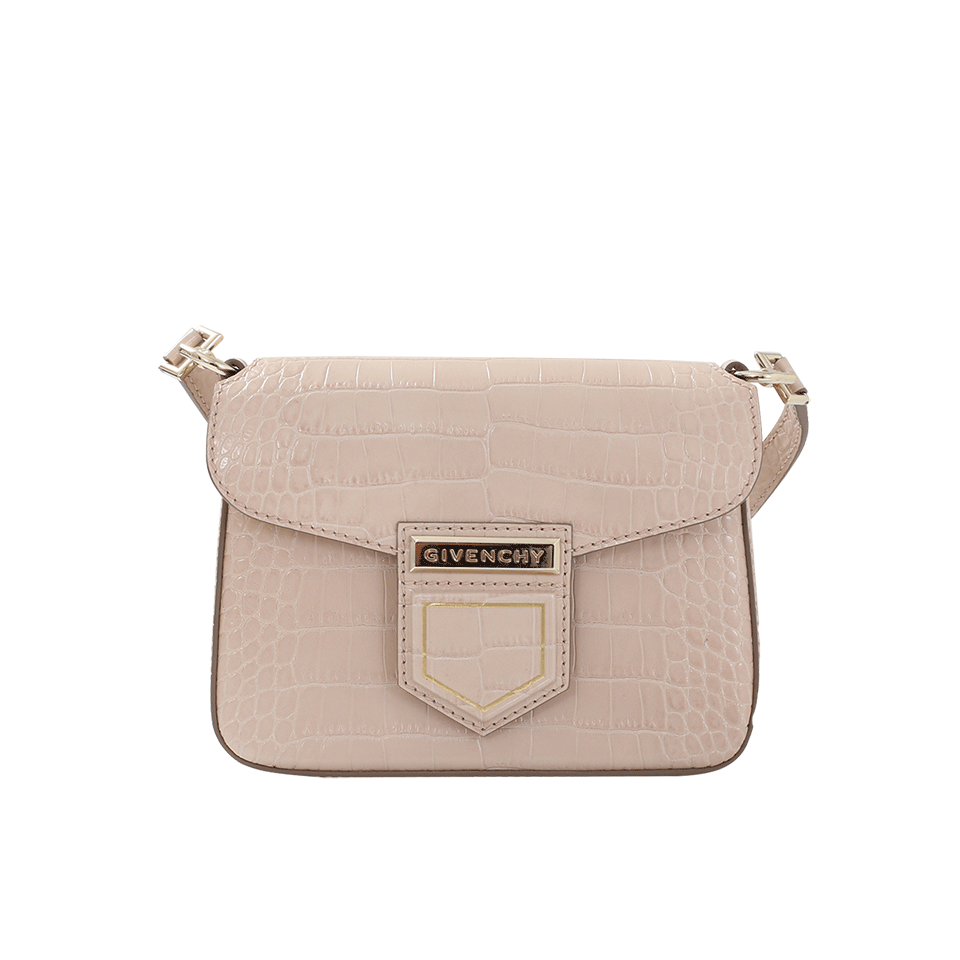 GIVENCHY-Stamped Crocodile Noble Mini-NUDEPINK