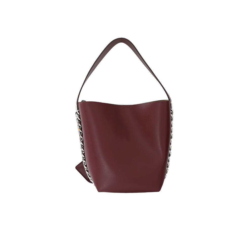 GIVENCHY-Infinity Leather Bucket Bag-OXBLOOD