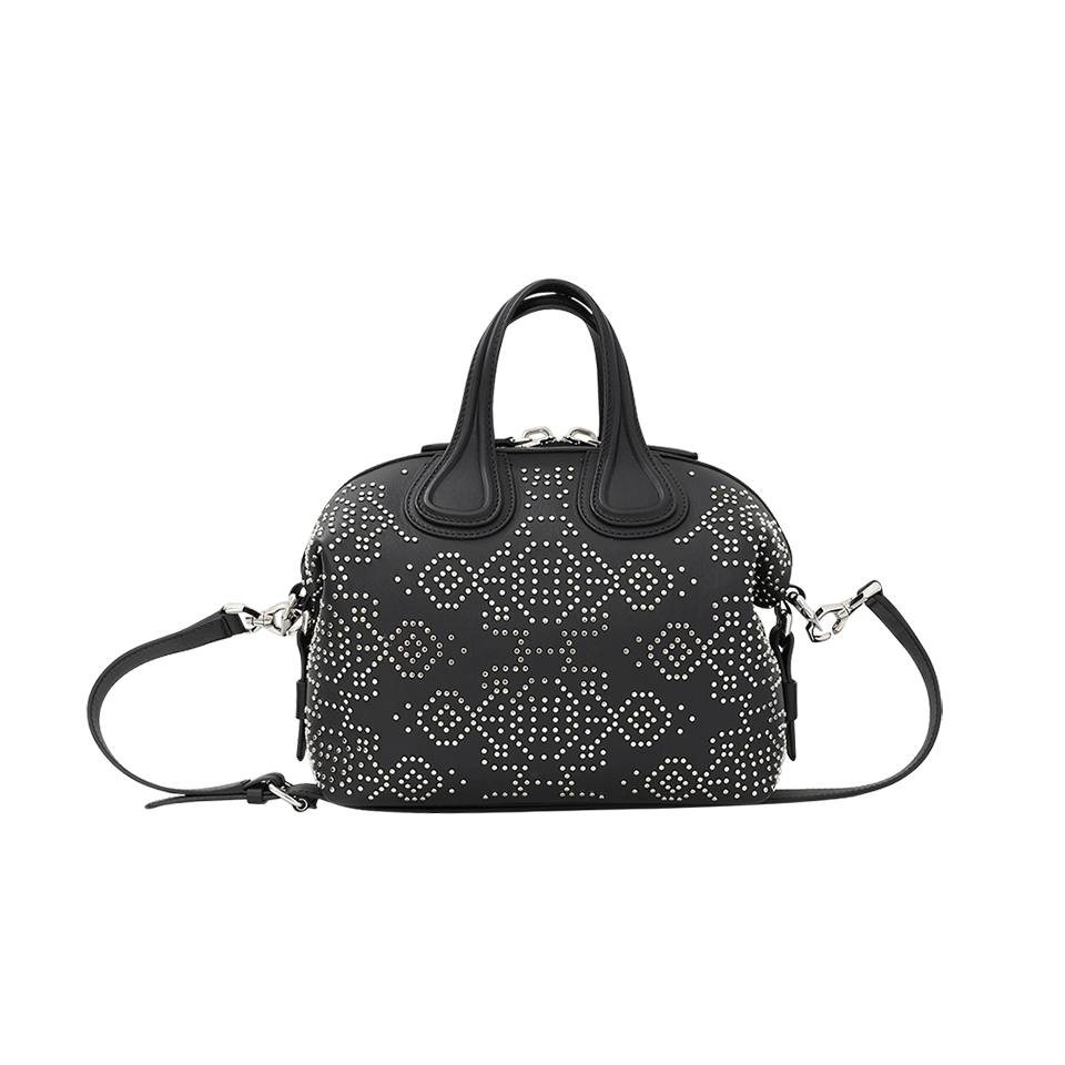 GIVENCHY-Nightingale Small Studded Leather Bag-BLACK