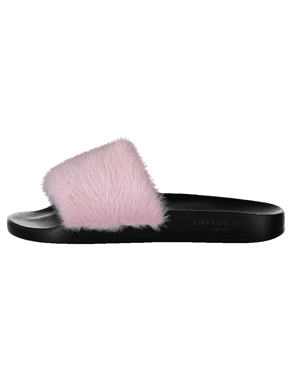 GIVENCHY-Mink And Rubber Slide-