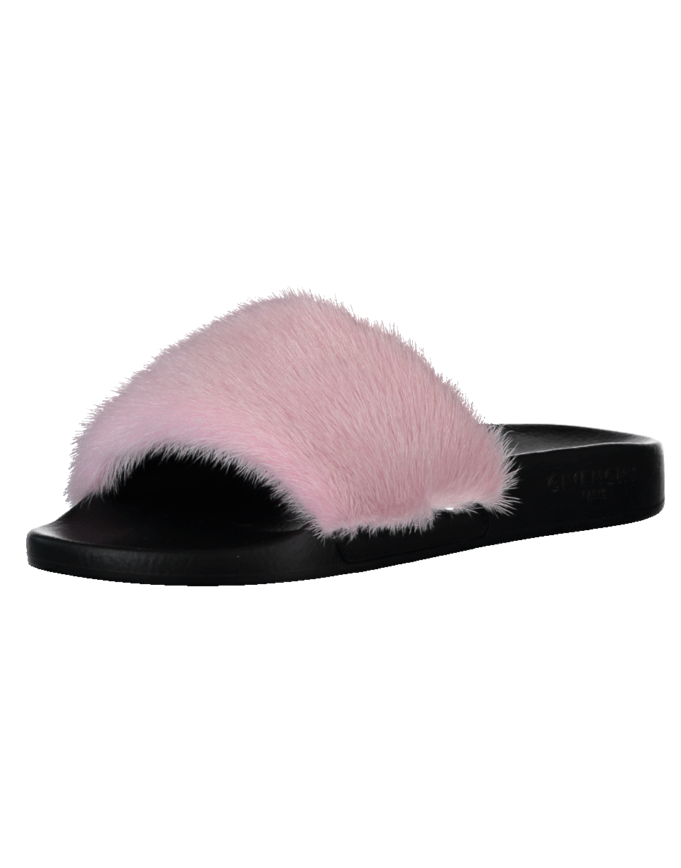 GIVENCHY-Mink And Rubber Slide-