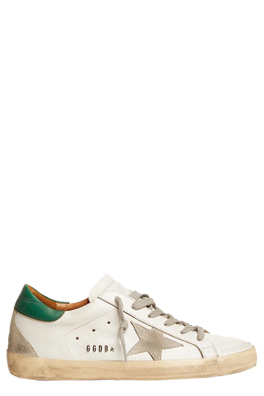 Men's Super-Star with silver heel tab and lettering