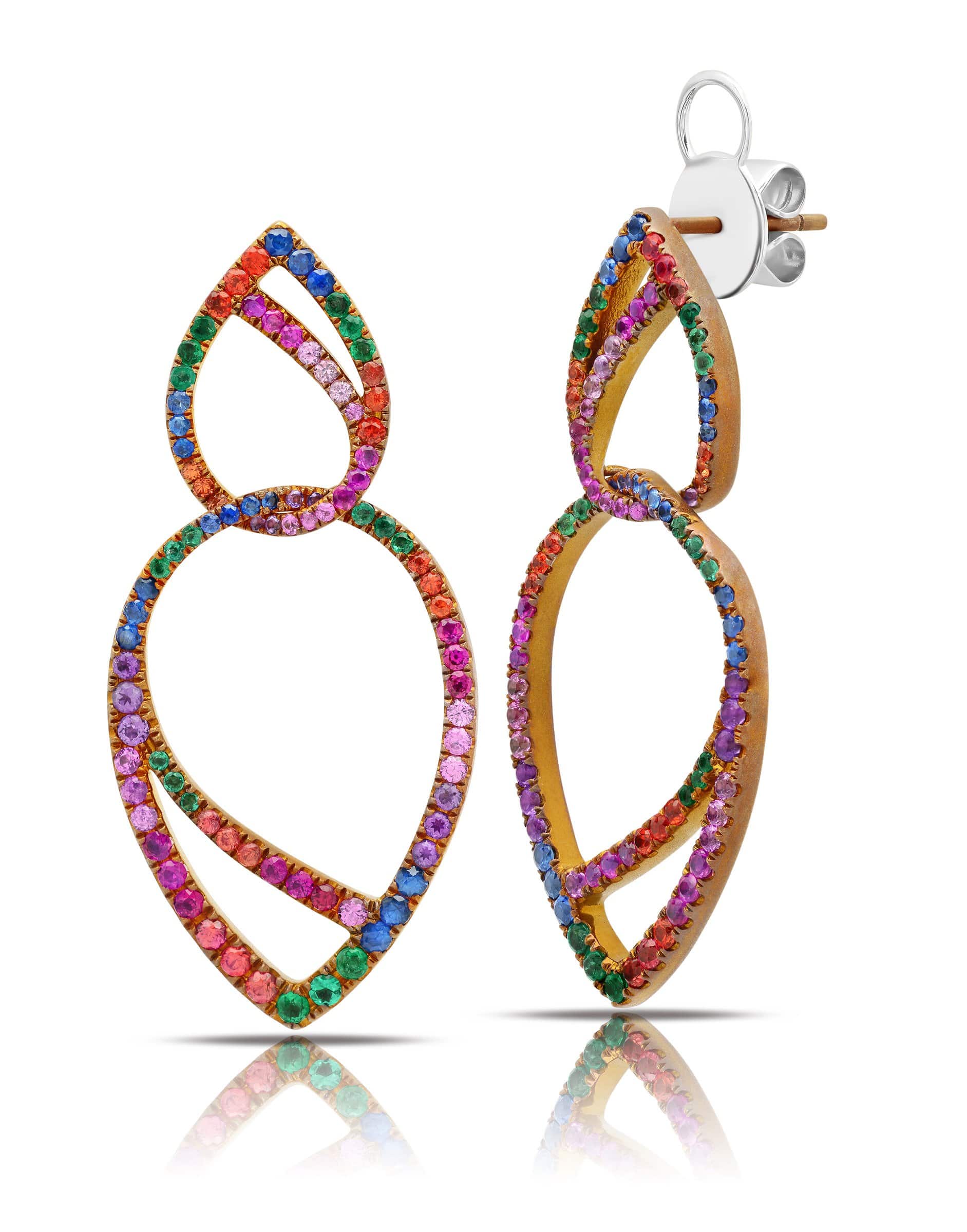 GRAZIELA-Rainbow Titanium Earrings-TITANIUM