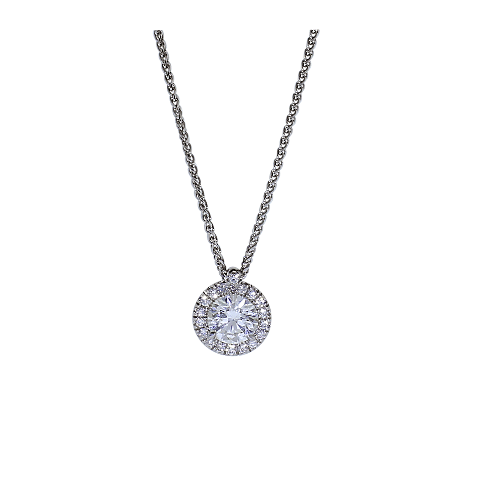 INBAR-Diamond Pendant Necklace-WHITE GOLD