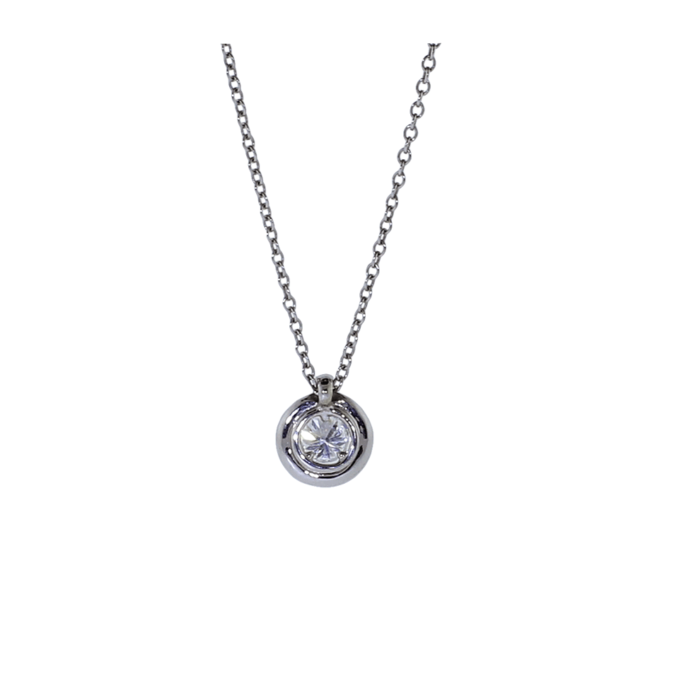 INBAR-Diamond Pendant Necklace-WHITE GOLD