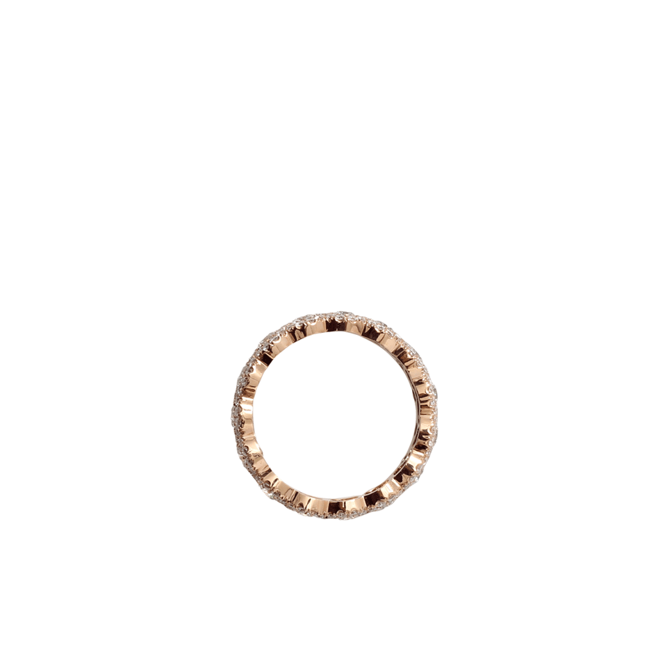 INBAR-Oval Diamond Eternity Band-ROSE GOLD