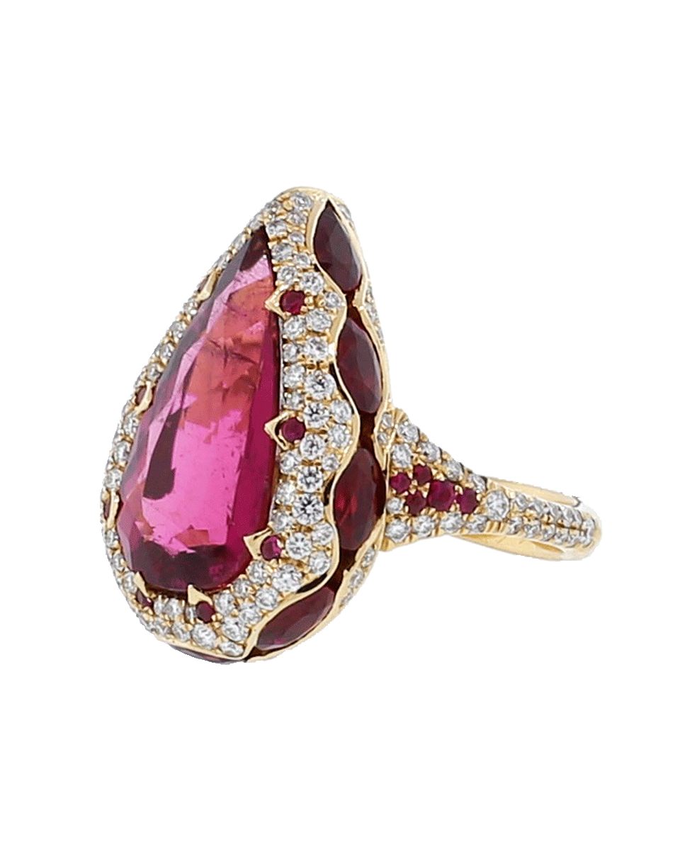 INBAR-Pear Shape Ring-ROSE GOLD