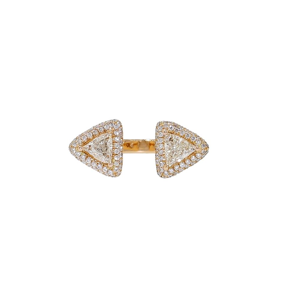 INBAR-Trillion Cut Diamond Ring-ROSE GOLD