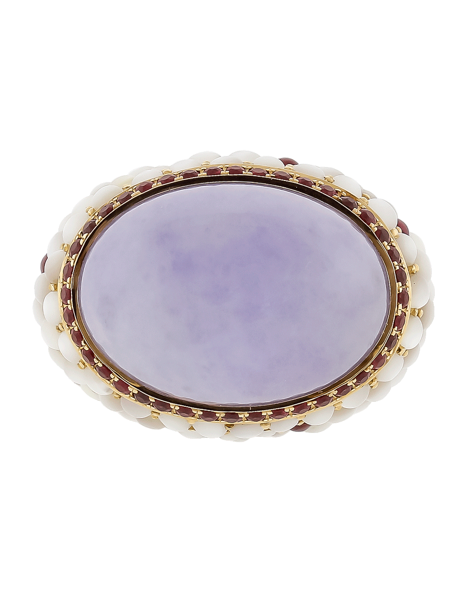INBAR-Lavender Jade Ring-ROSE GOLD