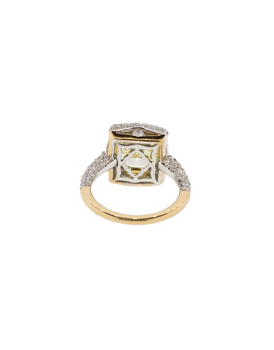 INBAR-Fancy Color Solitaire Ring-WHITE GOLD